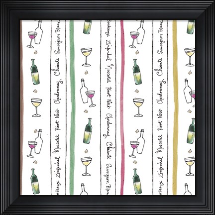 Framed Taste of Wine Print