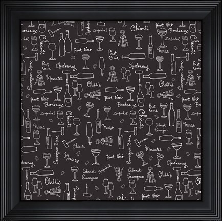 Framed Taste of Wine II Print
