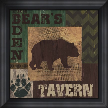 Framed Bear&#39;s Den Tavern Print