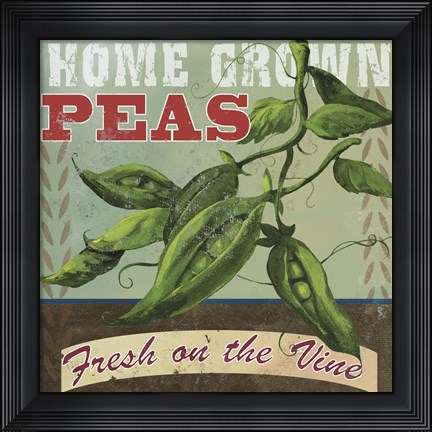 Framed Peas Print