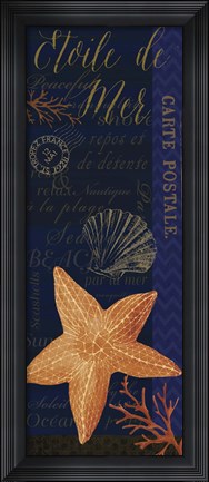 Framed Coastal Blues II Print