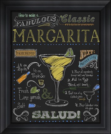 Framed Margarita Print