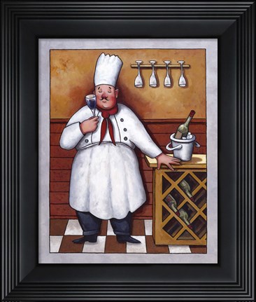 Framed Chef II Print