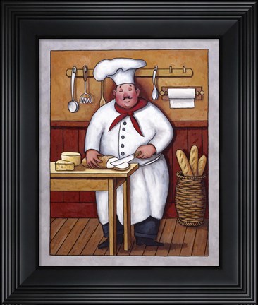 Framed Chef III Print