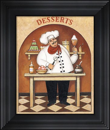 Framed Desserts Print