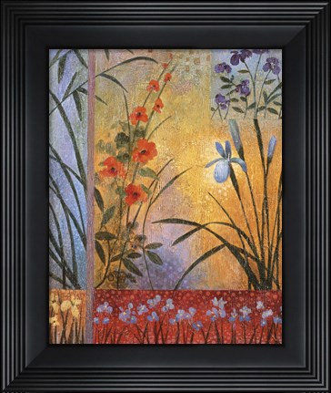 Framed Floral Symphony I Print