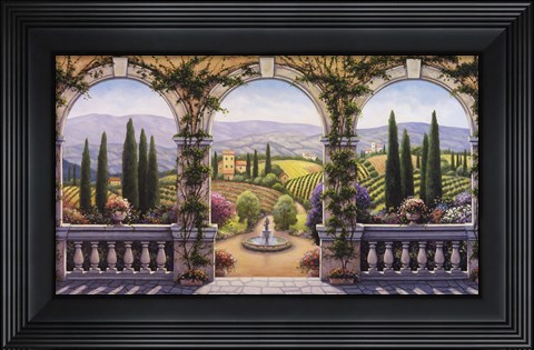 Framed Tuscan Villa Print