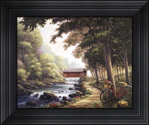 Framed Covered Bridge Print