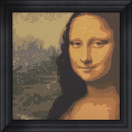 Framed Mona Liza Print