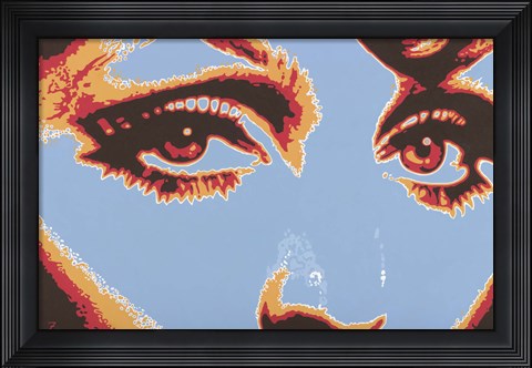 Framed Captivating Eyes Print