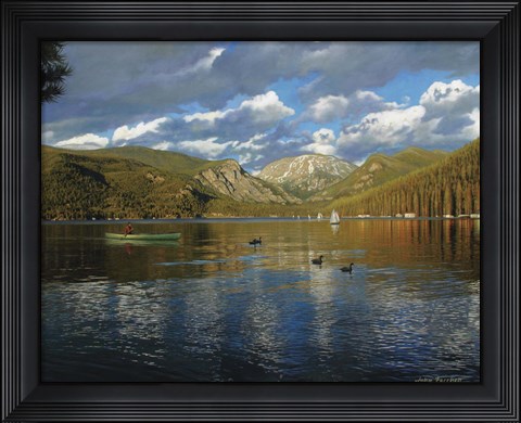 Framed Vista Of Grand Lake, Colorado Print