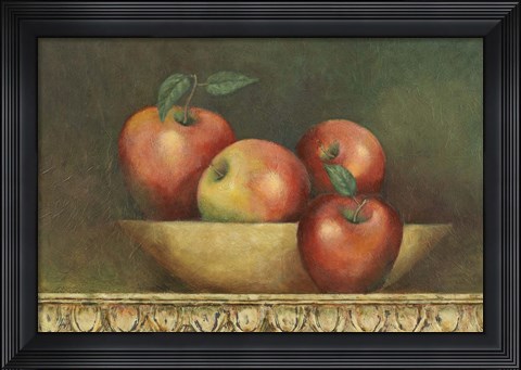 Framed Red Apple Still Life Print