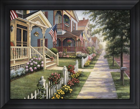 Framed Country Homes Print