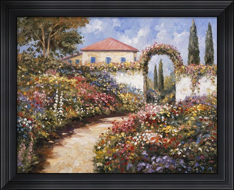 Framed Garden Walk Print