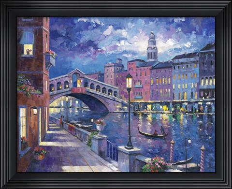 Framed Rialto Bridge Print