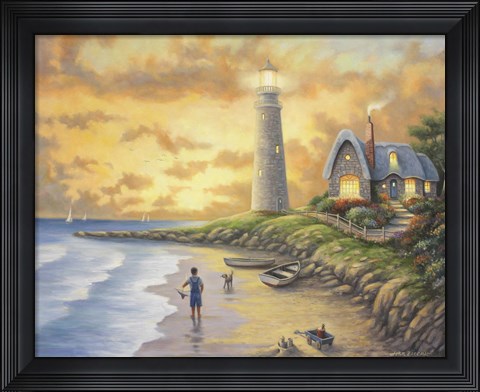 Framed Lighthouse Print