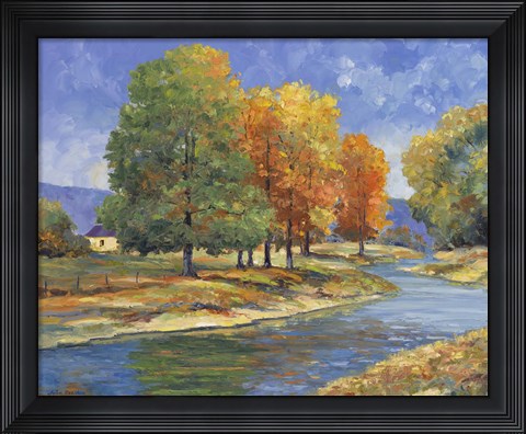 Framed New England Autumn Print