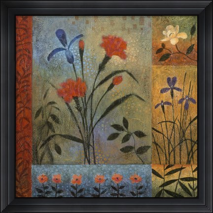 Framed Floral Rhapsody I Print