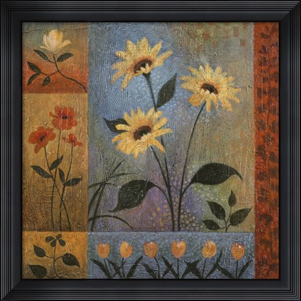 Framed Floral Rhapsody II Print