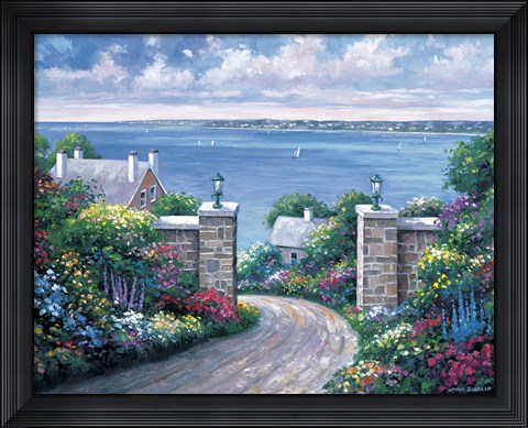 Framed Tranquility Bay Print