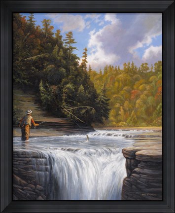 Framed Fishing Print