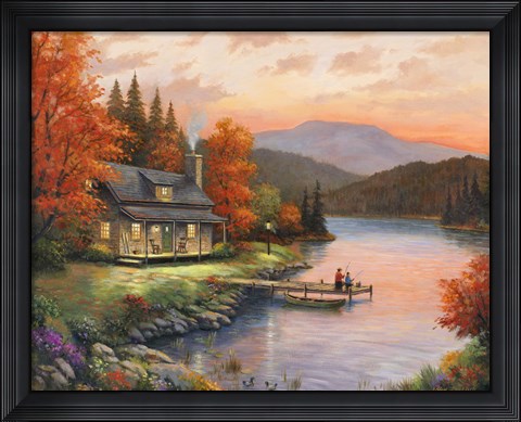 Framed Together At Dusk Print