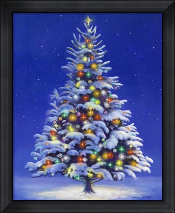 Framed Christmas Tree Print