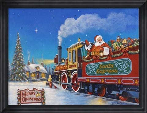 Framed Santa Express Print