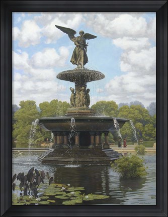 Framed Fountain I Print