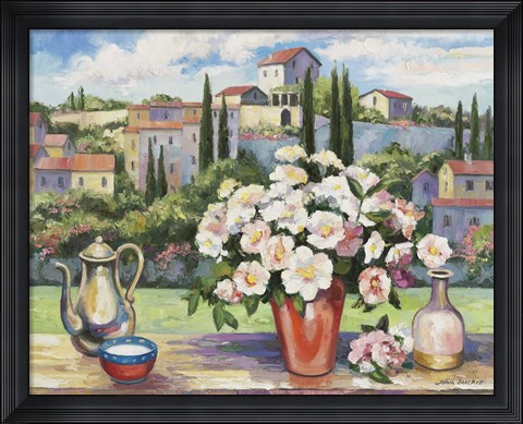 Framed Tuscan Roses Print