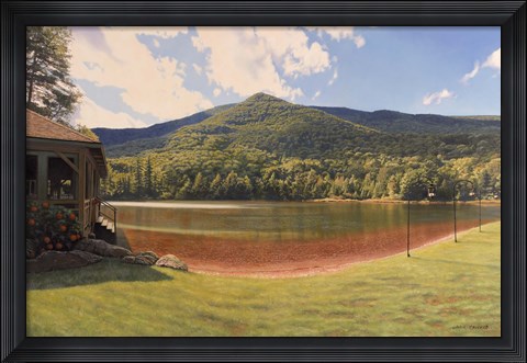 Framed Equinox Pond I Print