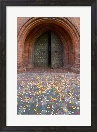 Framed Flower petals, St Anne&#39;s Church, Vilnius, Lithuania Print