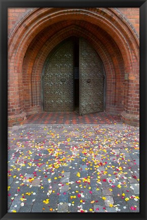 Framed Flower petals, St Anne&#39;s Church, Vilnius, Lithuania Print