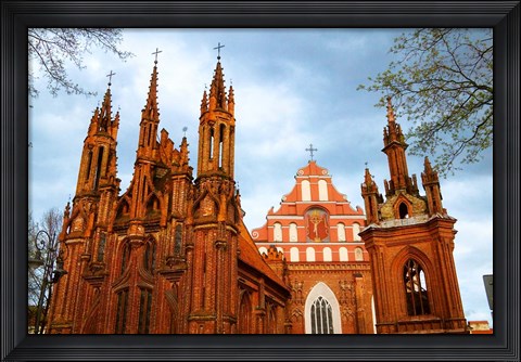 Framed Church of St Anne in Vilnius, Lithuania Print