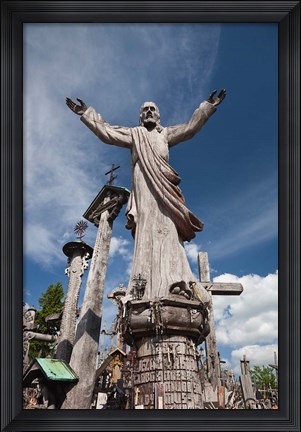 Framed Hill of Crosses, Siauliai, Central Lithuania, Lithuania II Print