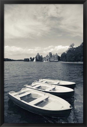 Framed Island Castle by Lake Galve, Trakai, Lithuania II Print