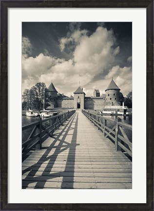 Framed Island Castle by Lake Galve, Trakai, Lithuania IV Print