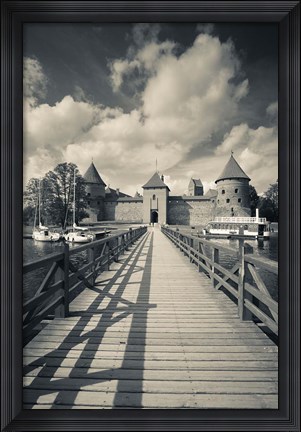 Framed Island Castle by Lake Galve, Trakai, Lithuania IV Print