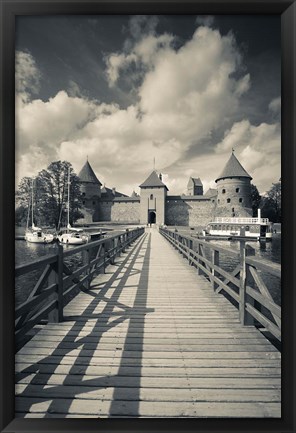 Framed Island Castle by Lake Galve, Trakai, Lithuania IV Print