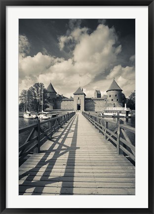 Framed Island Castle by Lake Galve, Trakai, Lithuania IV Print