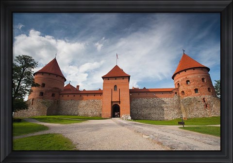 Framed Island Castle by Lake Galve, Trakai, Lithuania VI Print