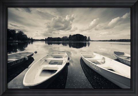 Framed Lake Galve, Trakai Historical National Park, Lithuania II Print
