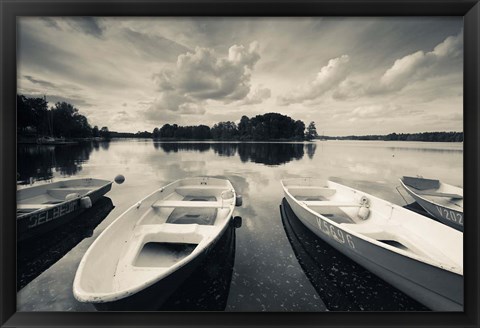 Framed Lake Galve, Trakai Historical National Park, Lithuania II Print