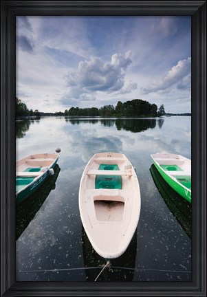 Framed Lake Galve, Trakai Historical National Park, Lithuania III Print