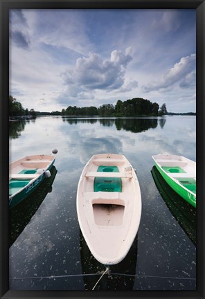 Framed Lake Galve, Trakai Historical National Park, Lithuania III Print