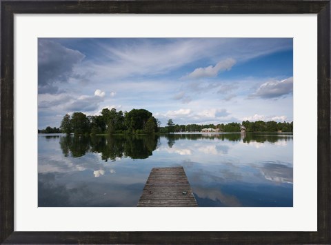 Framed Lake Galve, Trakai Historical National Park, Lithuania VI Print