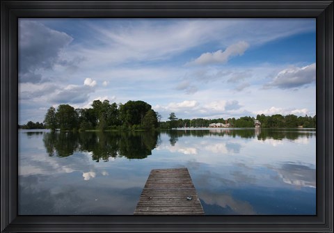 Framed Lake Galve, Trakai Historical National Park, Lithuania VI Print