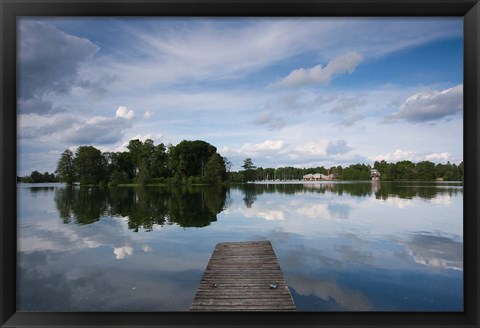 Framed Lake Galve, Trakai Historical National Park, Lithuania VI Print