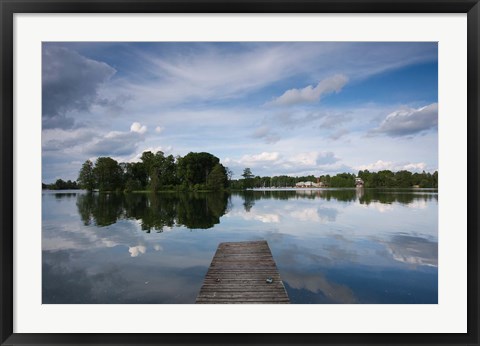 Framed Lake Galve, Trakai Historical National Park, Lithuania VI Print