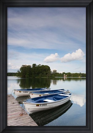 Framed Lake Galve, Trakai Historical National Park, Lithuania VII Print